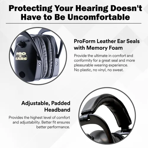 Miniatura 3 de Pro Ears - Ultra Pro - Protección auditiva - NRR 30 - Orejeras para campo de tiro Negro