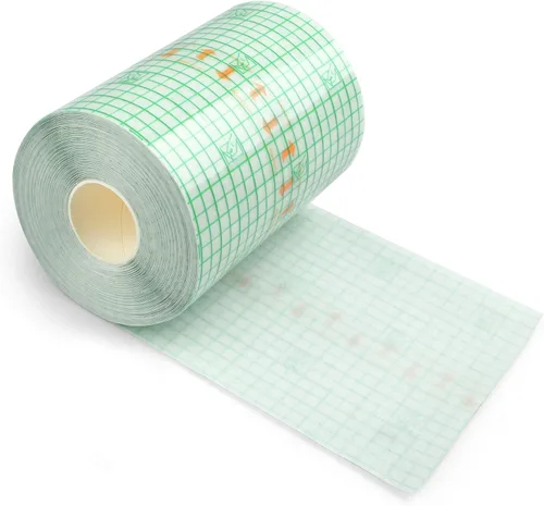 Miniatura 12 de LotFancy Vendaje de cuidado posterior para tatuajes, rollo de 6 x 8.8 yardas, apósito de película transparente impermeable transparente, envoltura