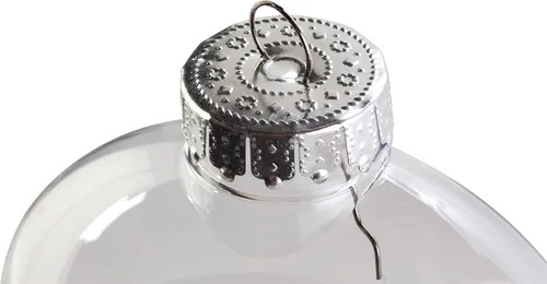 Miniatura 6 de Creative Hobbies Discos de adorno de Navidad rellenables de plástico transparente de 3.94 pulgadas, ideales para manualidades, vacaciones y bodas
