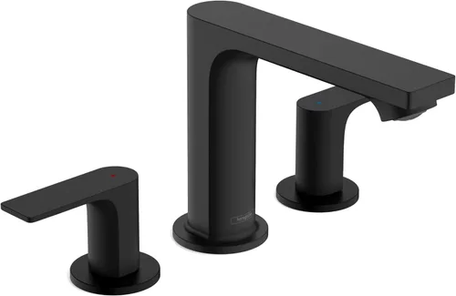 Miniatura 9 de Hansgrohe Rebris E 72532001 - Grifo de lavabo de baño contemporáneo con 2 manijas y 3 agujeros y 5 pulgadas de alto, cromado, 72532001