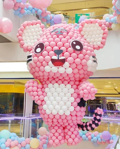 Miniatura 4 de IN-JOOYAA Globos de enlace rosa bebé de 12 pulgadas, 100 globos de látex de enlace rápido para sesión de fotos, baby shower, decoración de fiesta