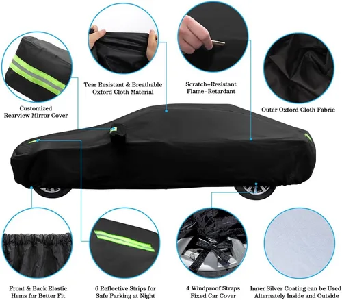 Miniatura 3 de Cubierta para auto Abdeck Compatible con BMW Serie 3 2004-2025 Sedán, Coupé, Cabriolet 320i 328i 328d 330i 330e M340i M3 340i 335i Cubierta de auto
