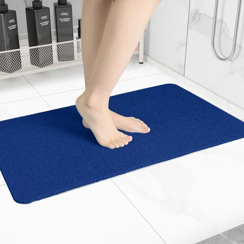 Miniatura 7 de Hargiis - Tapete antideslizante de secado rápido para bañera, piso, baño, ducha, cocina, hogar, hotel (color blanco, 24 x 24 pulgadas)