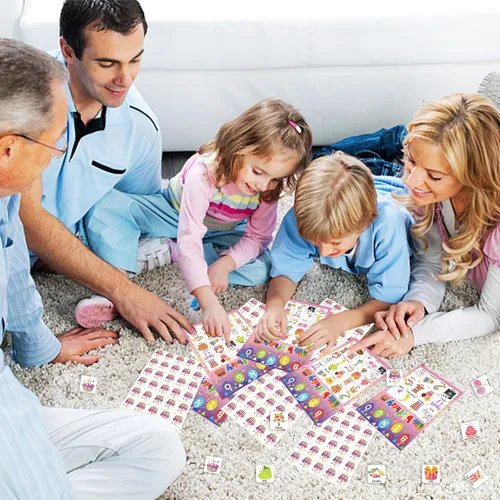 Miniatura 4 de Juego de bingo de cumpleaños, 24 jugadores, fiesta de cumpleaños, juegos de bingo de cumpleaños, tarjetas de bingo de feliz cumpleaños, tarjetas