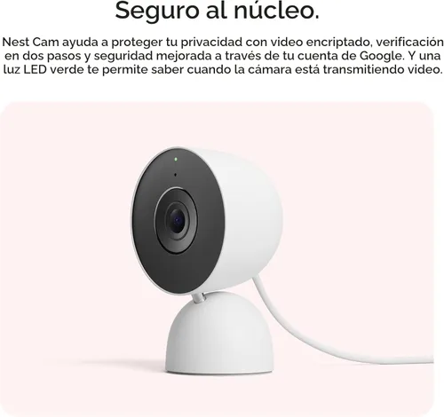 Miniatura 11 de Google Nest Cam Indoor (cableada, 3ª generación) - Cámara de seguridad con video 2K y Gemini, visión nocturna, audio de 2 vías, funciona con Google