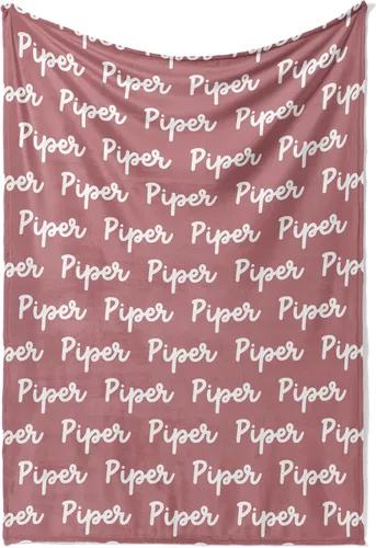 Manta con nombre personalizado, elección de color y fuente, mantas de Minky personalizadas, decoración de sofá y dormitorio, colcha suave y cálida,