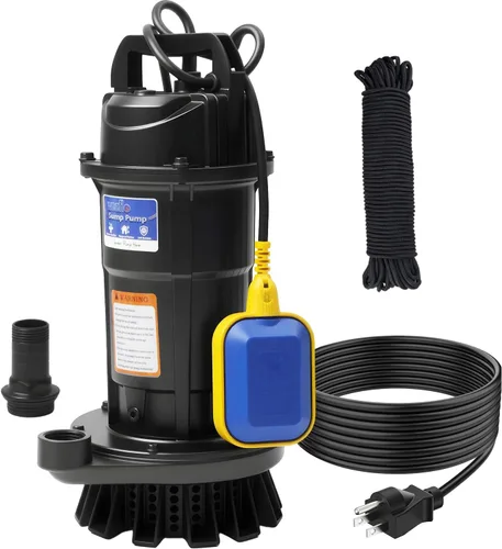 Miniatura 10 de Bomba sumergible de agua automática de 1.6 HP con alto caudal de 5500 GPH 36 pies cabeza máxima, riego, piscina, estanque de jardín, sótano, pozos