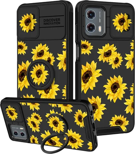 Miniatura 32 de Funermei Funda para Moto G Play 4G 2024 – Funda para teléfono para mujeres y niñas, diseño único de gato y libros, diseño único con funda
