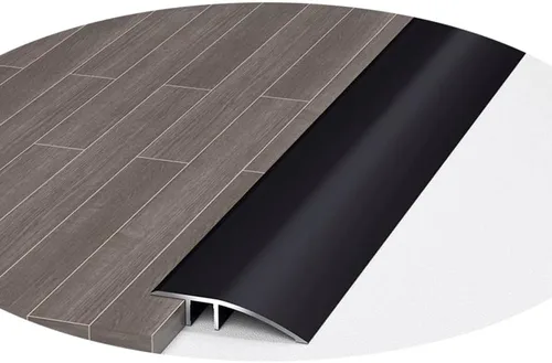 Miniatura 4 de HCZION 1 tira de umbral para puerta, tira de transición de aluminio, tira de transición de piso, rampa de umbral de alfombra, reductor de umbrales