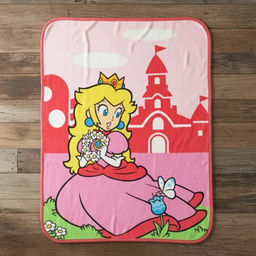 Miniatura 16 de Franco Nintendo Super Mario Gaming - Ropa de cama para niños, manta súper suave de micro raschel, 46 x 60 pulgadas, (producto oficial con licencia)