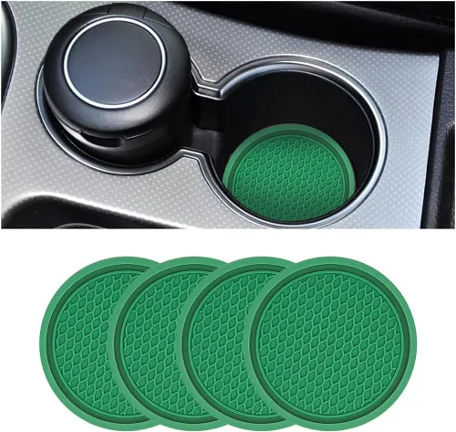 Miniatura 11 de Paquete de 4 portavasos para auto, portavasos universal antideslizante de 2.75 pulgadas de diámetro, duradero, compatible con la mayoría de los Rojo