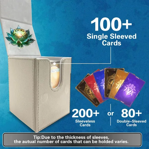 Miniatura 3 de PROMAXIBINDER Caja de cubierta MTG Commander - Se adapta a 100+ cartas, cierre magnético fuerte, caja de cubierta PU de piel para cartas de Magic