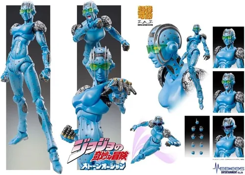 Miniatura 7 de MediCos JoJo's Bizarre Adventure Part 6: Chozo Kado Stone Free Super Action Figure, multicolor