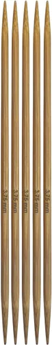 Miniatura 16 de Mdoker Agujas de tejer de bambú de doble punta de bambú carbonizado 7.9 pulgadas (7.9 in) de longitud para proyectos de hilo de tejer creativos