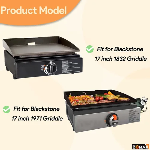 Miniatura 2 de Tapa de plancha y cubierta de parrilla para Blackstone de 17 pulgadas 1832 Adventure Ready Griddle, capucha de plancha para piezas de repuesto