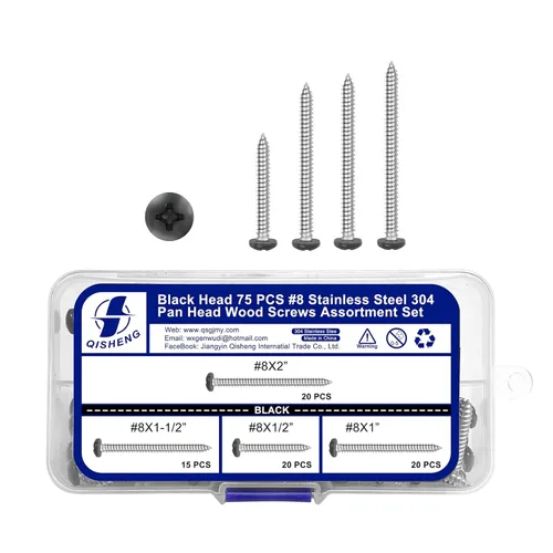 Miniatura 16 de White Head - 25 tornillos de madera Phillips de acero inoxidable #10 x 4, tornillos recubiertos blancos, tornillos de madera, tornillos de acero