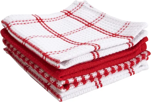 Miniatura 13 de T-Fal Paños de Cocina Premium con Textura de Waffle: Altamente Absorbentes, Súper Suaves y Duraderos - 100% Algodón, 12"x13" Toalla Plana con Brisa