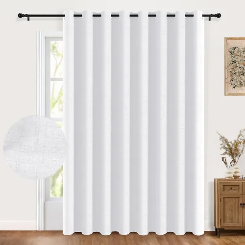 Miniatura 10 de Cortinas 100% Blackout Shield para puerta corrediza, cortinas extra anchas de 108 pulgadas de largo, cortinas con ojales para puerta de patio, 50