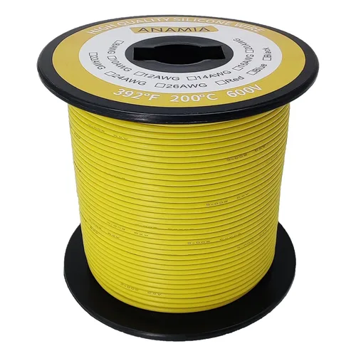 Miniatura 14 de ANAMIA - Alambre de silicona flexible de calibre 6, 6 AWG, conductor de cobre estañado de 3200 * 0.08mm, trenzado de alta temperatura para batería