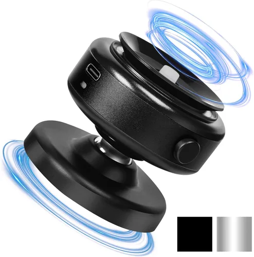 Soporte magnético giratorio para teléfono con 360 grados, soporte de teléfono eléctrico con succión magnética para automóvil, absorción magnética,