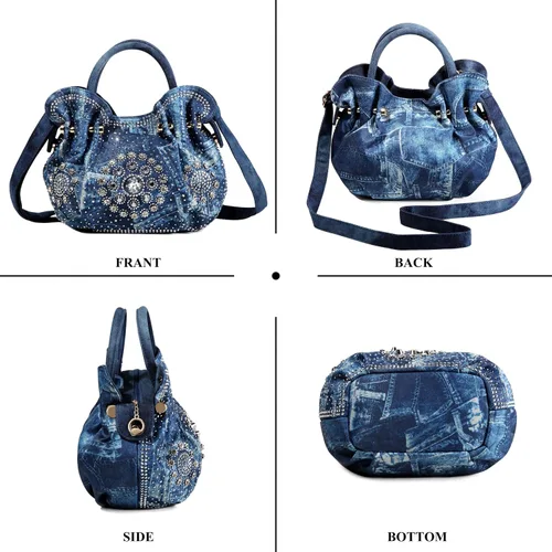 Miniatura 3 de Bolso de noche con diamantes de imitación para mujer, bolso de hombro con cristales brillantes, para bodas, fiestas, bolsos de mano