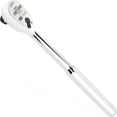Miniatura 12 de FIRSTINFO F32431B - Mango de trinquete de cabeza sellada de 1/4 pulgadas, 108 dientes, llave de trinquete reversible y rechoncha, diseño cerrado