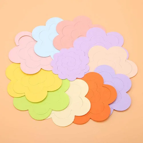 Miniatura 5 de Quilling Paper Blossom Paper Kit 20PCS Diseño de flores Colorido Kit de Quilling Papel Roseta Flor Quilling Paper (Color al azar)