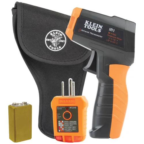 Miniatura 11 de Termómetro infrarrojo, pistola láser digital es un termómetro sin contacto con un rango de temperatura de -4 a 752 grados Fahrenheit