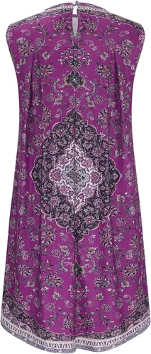 Miniatura 4 de Mexican Dress for Women Traditional Fiesta Plus Size Sleeveless Boho Dress Floral Print Bohemian Flowy Mini Dress