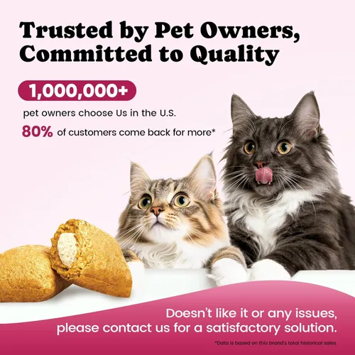 Miniatura 3 de Glucosamina para gatos, suplemento para articulaciones de gatos con condroitina, omega-3 y mejillón de labios verdes, alivio del dolor, golosinas