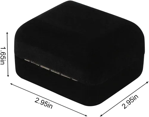 Miniatura 2 de Caja de terciopelo de metal brillante con colgante LED, caja de collar, caja de pulsera para pareja, caja de regalo para el día de San Valentín