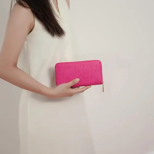 Miniatura 10 de MKF Collection Mia K - Cartera de pulsera para mujer, pequeña cartera de cuero vegano para tarjetas de crédito con cremallera y bolsillo