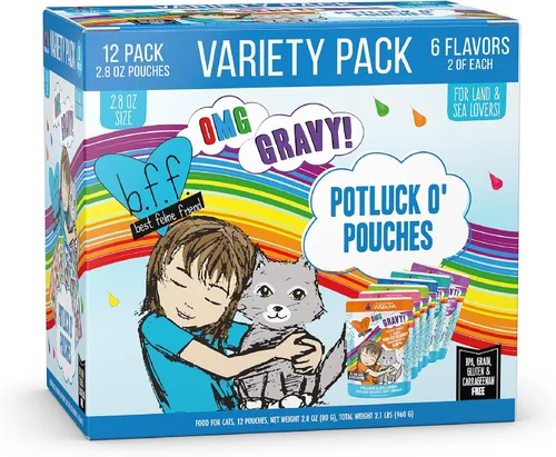 Miniatura 29 de Weruva latas de comida húmeda para gatos sin granos y bolsas B.F.F. (Best Feline Friend), Púrpura