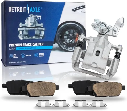 Miniatura 23 de Detroit Axle - Kit de freno delantero para Dodge Ram 1500 Durango Dakota Chrysler Aspen Dakota Driver Side Disco Freno Pinza de freno de cerámica