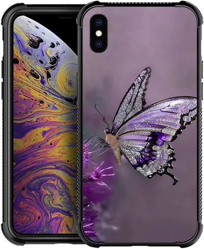 Miniatura 12 de CARLOCA Funda compatible con iPhone XR, diseño gráfico de Flower Lady para iPhone XR para niñas y niños, diseño gráfico a prueba de golpes, dama
