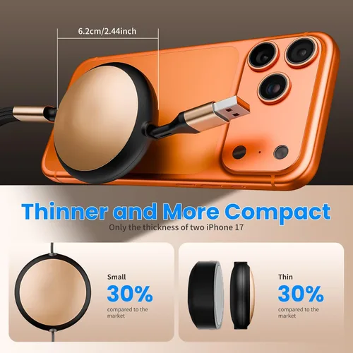 Miniatura 3 de Cable de carga múltiple 3 en 2, 1 paquete de cargadores retráctiles de 4 pies para todos los dispositivos, adaptador de cable de carga múltiple USBC