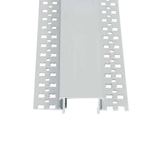 Miniatura 7 de StarlandLed Canal de aluminio LED de yeso, paquete de 6 unidades de 3.3 pies con brida para tira LED, perfil de aluminio para paneles de yeso