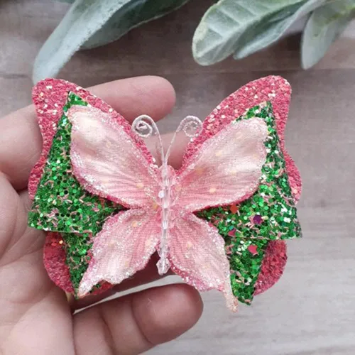 Miniatura 4 de 1 juego de corbatín de mariposa troquelado de metal, corbatín de Navidad, plantillas de corte de lazo de pelo para manualidades, álbumes