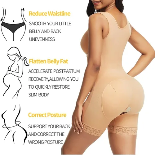 Miniatura 3 de Fajas Reductoras y Moldeadoras - Trajes de cuerpo completo para Fajas Colombianas Postparto Faja Faja Faja Colombianas Entrenador de cintura BBL
