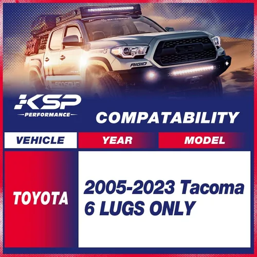Miniatura 2 de KSP Kits de elevación completa para Tacoma 2005-2023, kits de elevación de nivelación de 3 pulgadas F+2 pulgadas R compatibles con Toyota Tacoma 2WD