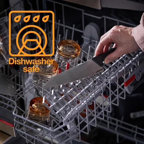 Miniatura 4 de Fiskars Cuchillo de tallar de 8.5 pulgadas de borde duro, hoja de acero inoxidable japonesa que se mantiene afilada para el uso diario, mango