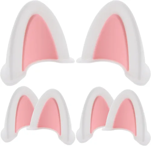 Miniatura 11 de HOMSFOU 3 Pares de Orejas de Gato para Casco Autoadhesivas Pegatinas Estilo Gatito Accesorios Lindas Decoraciones de Casco para Cascos