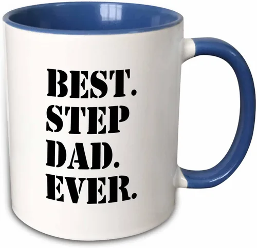 Miniatura 10 de 3dRose Best Step Dad Ever - Taza de 11 onzas, color negro