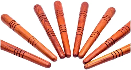 Miniatura 3 de Masaje palo de madera tailandés tradicional masajeador de pies spa terapia de reflexología, tamaño L 5.5-5.9 in (1 unidad)