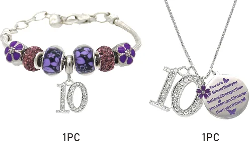 Miniatura 7 de VeryMerryMakering 10th Birthday Bracelet Necklace