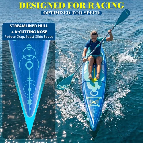 Miniatura 3 de FunWater Tabla de remo inflable de 10 pies 6 pulgadas, 11 pulgadas, 11 pies y 6 pulgadas, para adultos y jóvenes, tablas de remo inflables