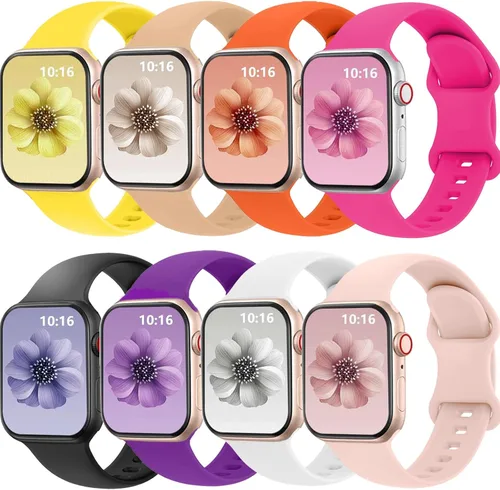 Compatible con correa de reloj de 40 mm, 38 mm, 41 mm, 42 mm, 44 mm, 45 mm, 49 mm para hombres y mujeres, correa de repuesto deportiva transpirable