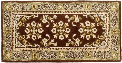 Miniatura 10 de Minuteman International Alfombra de lana oriental beige rectangular