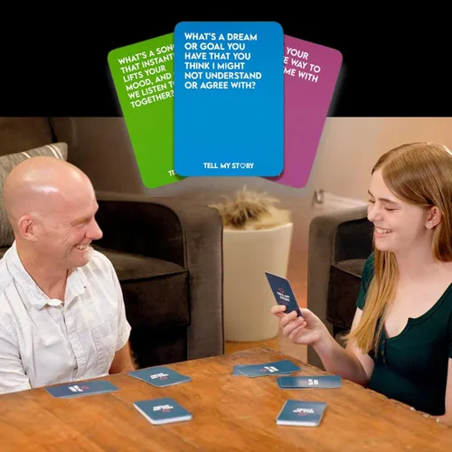 Miniatura 6 de Juego de cartas de conversación Tell My Story: 100 tarjetas de preguntas para apoyar la salud mental, construir confianza y crear conexiones