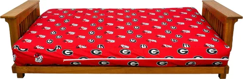 Miniatura 4 de College Covers Everything Comfy Georgia Bulldogs - Funda para futón, tamaño matrimonial (54 x 76 x 6 pulgadas), se adapta a tapetes de 6 y 8 pulgadas
